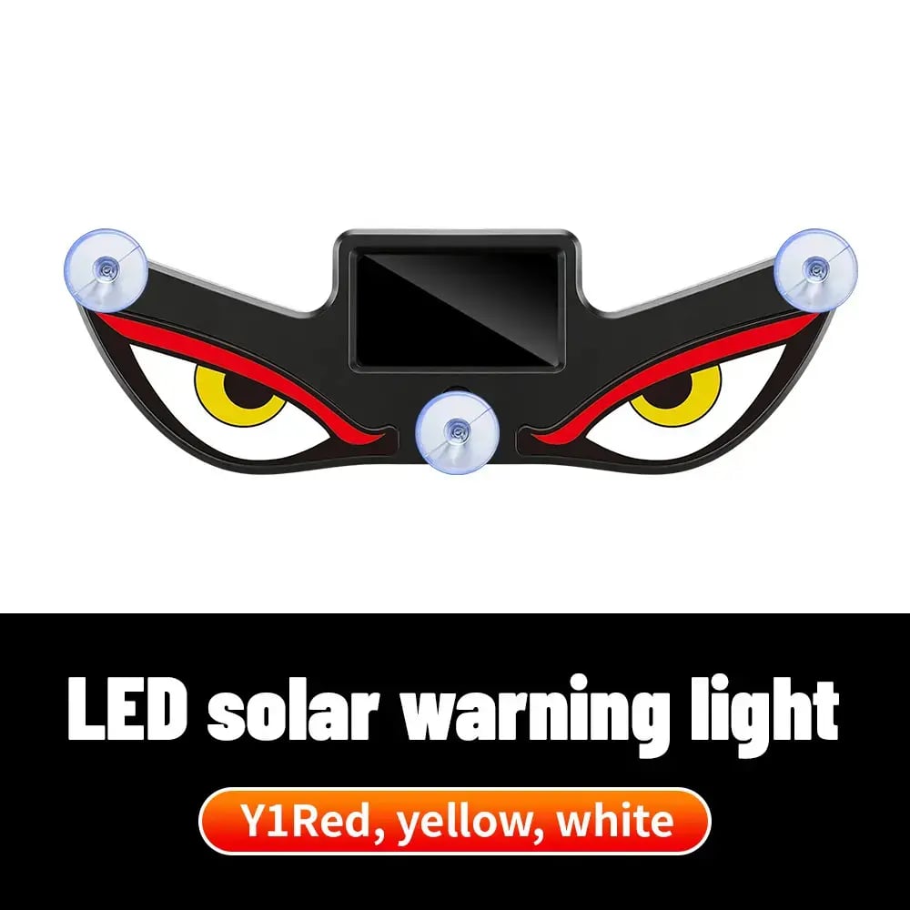 Car Rear Window Dynamic LED Display – Vampire Devil Eye Emoji Panel, Auto Decorative Light
