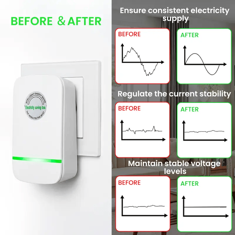 SmartPlug Device, Stop Watt Device Plug-in for Home & Office US Plug 90V-250V 30KW 6Pack
