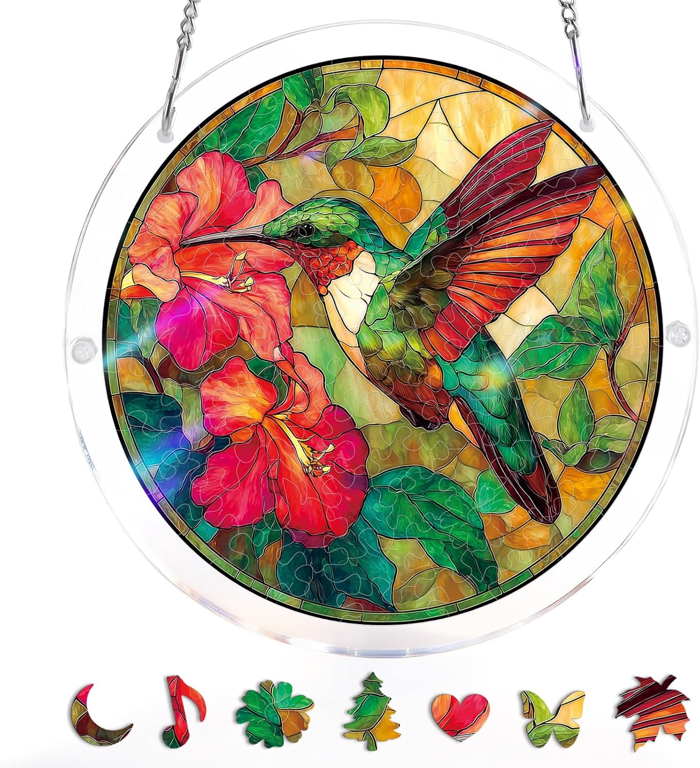 💖Acrylic Jigsaw Puzzle Suncatcher - Holy Light of Jesus Light