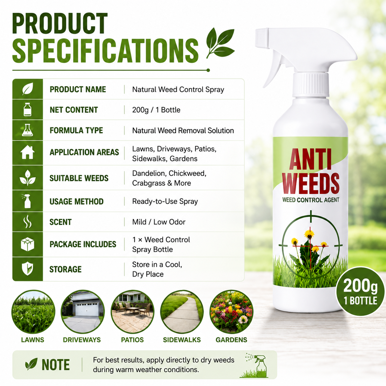 🌿AntiWeeds – 100% natural anti-weed product