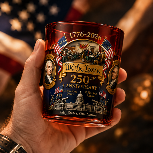 🔥LIMITED EDITION — WE THE PEOPLE 250™ WHISKEY GLASS