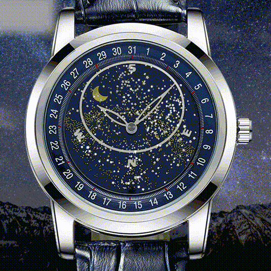 🔥New Launch Special: 30% Off -- Men's Fashion Fully Automatic Mechanical Watch with Rotating Starry Sky Dial — Waterproof & Luminous