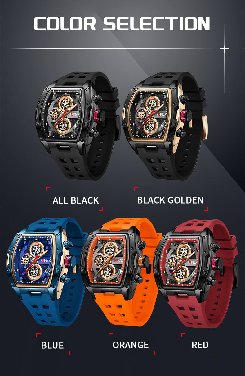 Tonneau Openwork Skeleton Watch