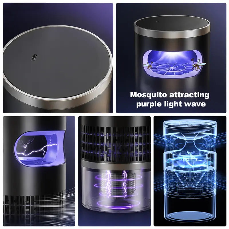 🌙 Save 50% Instantly! 🔥 Silent UV Mosquito Trap — Chemical-Free, Safe for Children & Pets 🦟 Rechargeable or Plug-in Operation — A Summer Essential!
