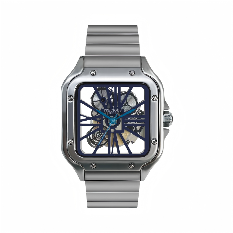 Precious Duke — Factory-Source Watch: Men's Quartz Watch with Skeletonized Design