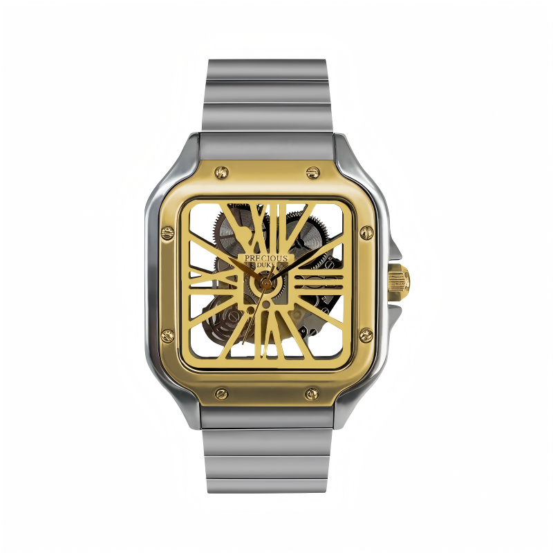 Precious Duke — Factory-Source Watch: Men's Quartz Watch with Skeletonized Design