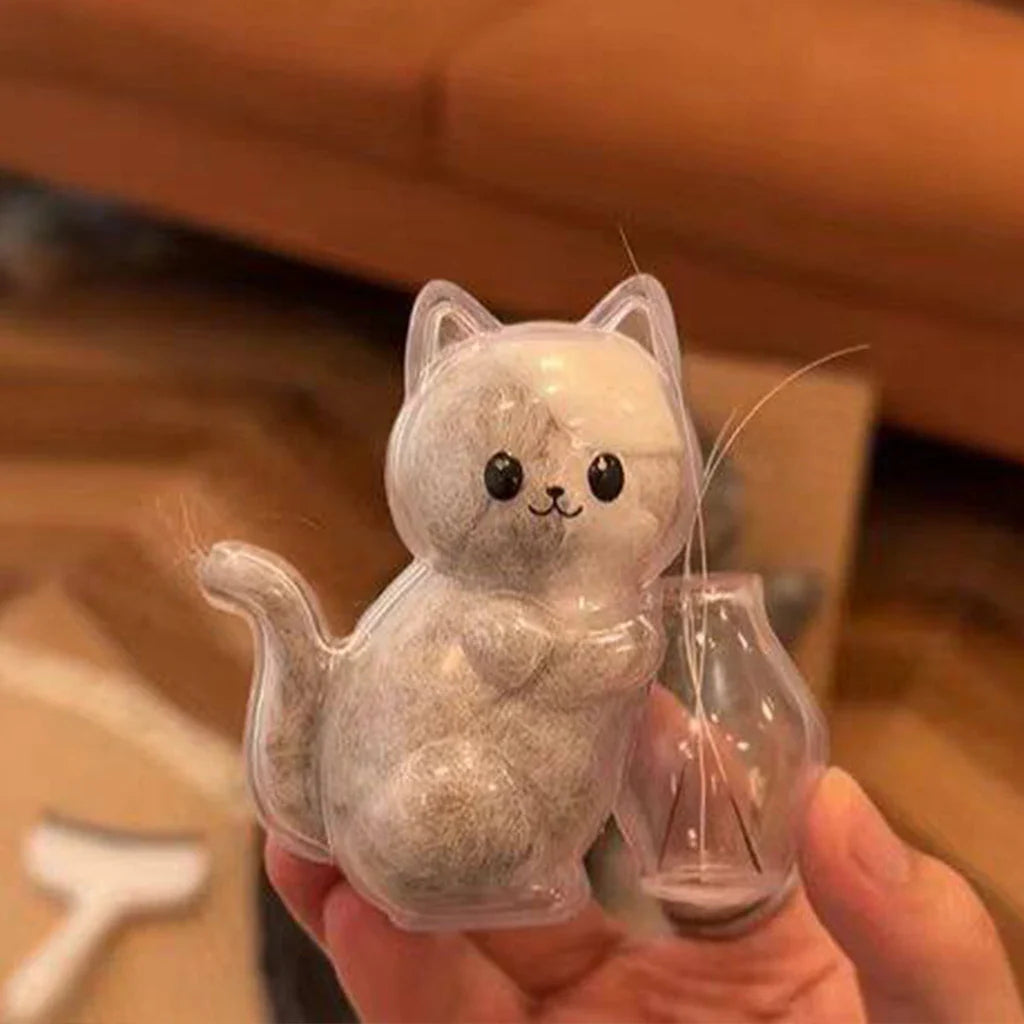 🐱🐾Transparent Cat Hair Storage Whiskers Collector