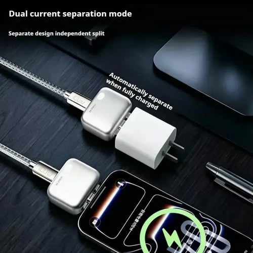 ⚡ AI Smart Auto-Cut Adapter – Full Battery Auto Disconnect – Protects Battery Health for iPhone & Android 🛡️