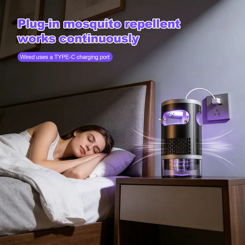 🌙 Save 50% Instantly! 🔥 Silent UV Mosquito Trap — Chemical-Free, Safe for Children & Pets 🦟 Rechargeable or Plug-in Operation — A Summer Essential!