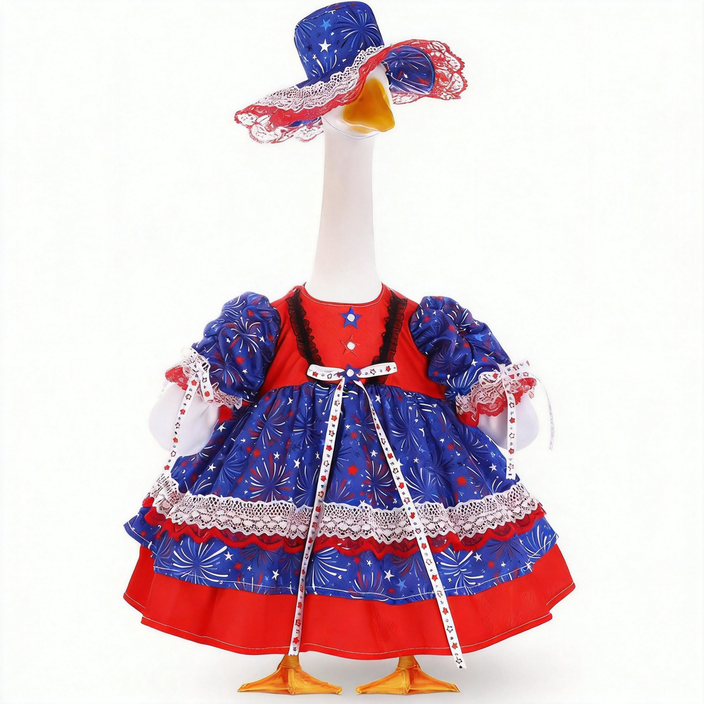 ❤️Independence Day patriotic goose clothing porch decoration set garden courtyard party clothing