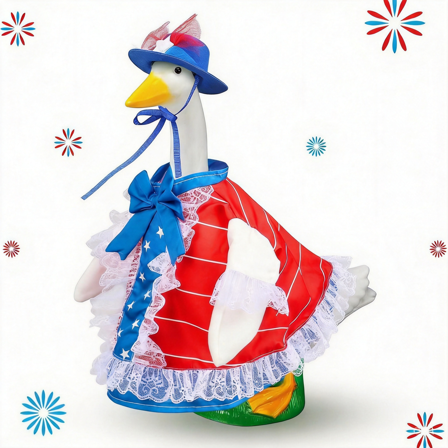 ❤️Independence Day patriotic goose clothing porch decoration set garden courtyard party clothing