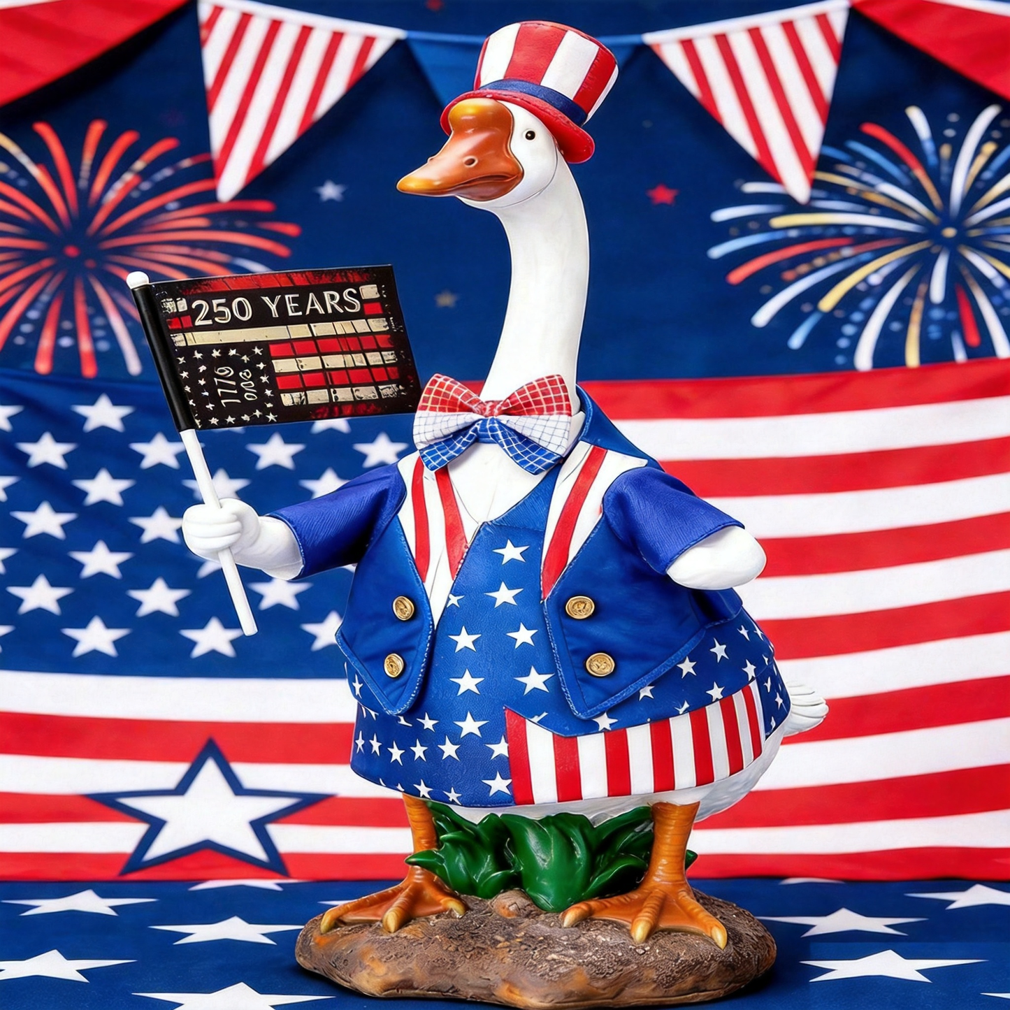 ❤️Independence Day patriotic goose clothing porch decoration set garden courtyard party clothing